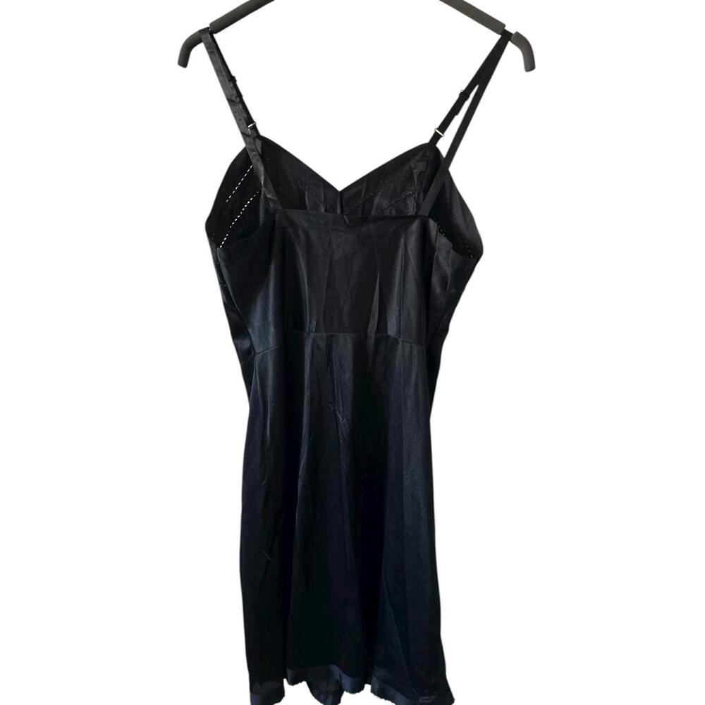 Vintage Queentex Black Slip | Size 34 | Adjustable Straps | Style 9365-2 - Picture 6 of 9